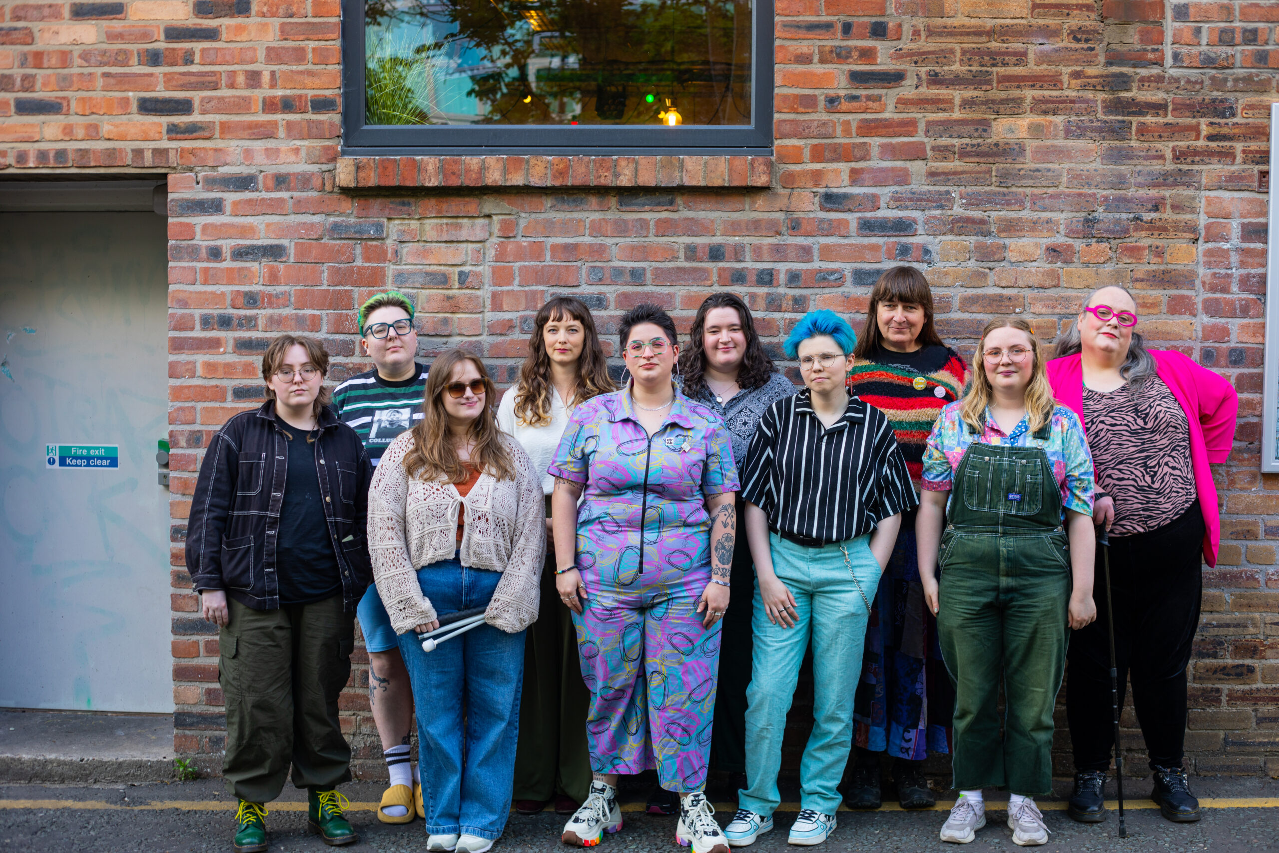 the narrative shift participants standing outside of Alphabetti Theatre